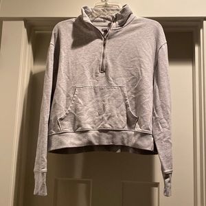 Cropped Aerie Quarter-Zip Sweatshirt